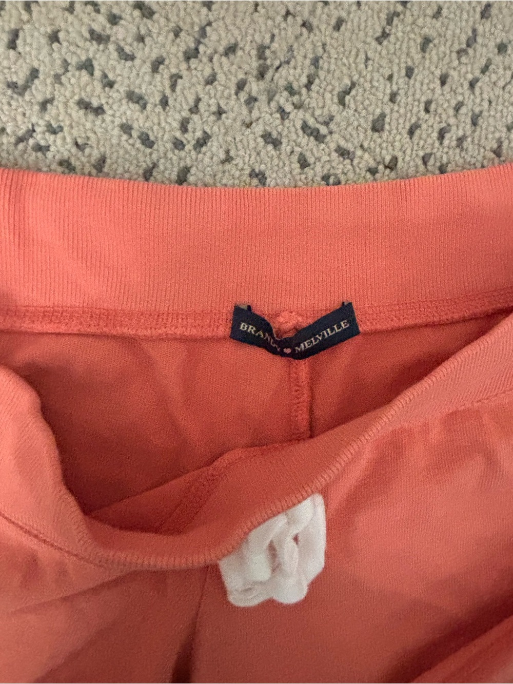 Brandy Melville Coral Drawstring Shorts - Picture 3 of 3